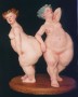 Two Graces, One only, ceramic, oil paint, 12 inches high, SOLD
