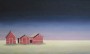 Prairie Houses, Oil on canvas, 60 x 30 inches